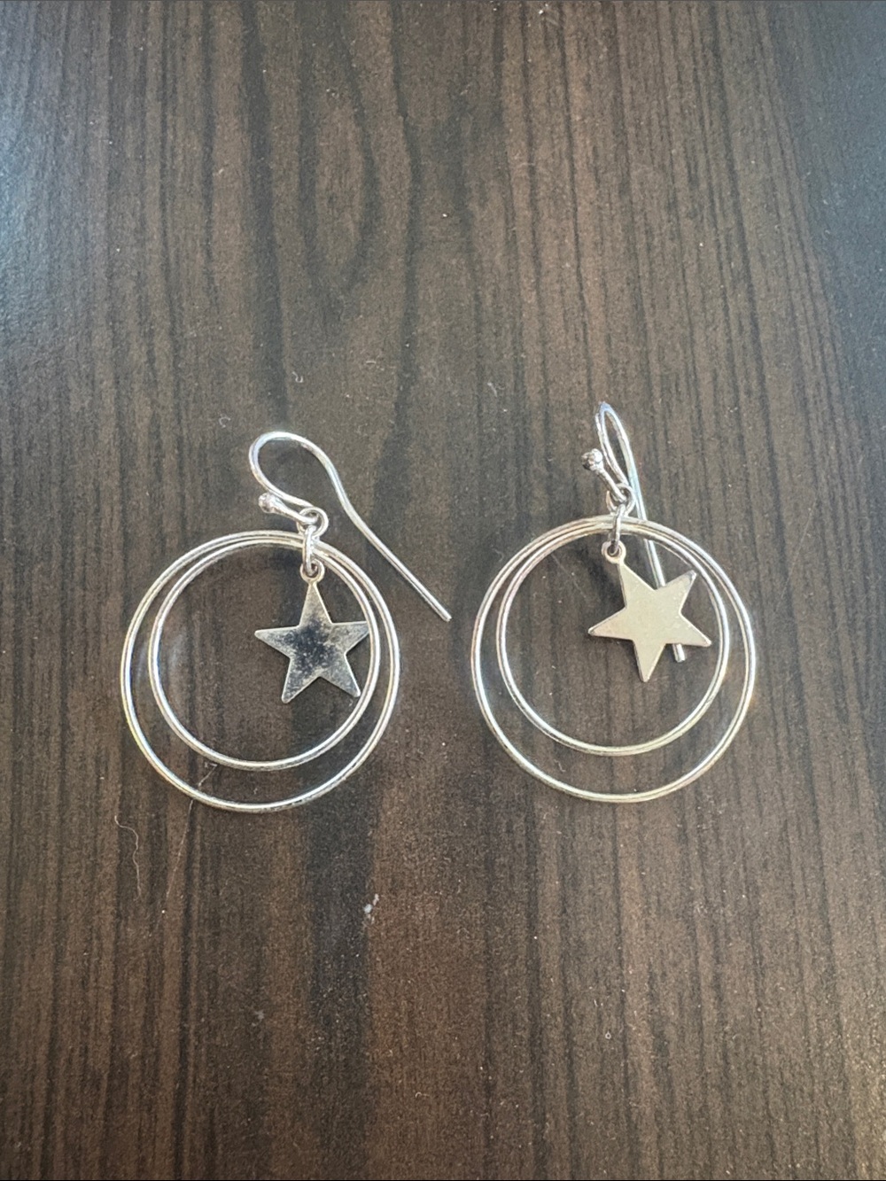 Star Hoop Earrings One Size OS